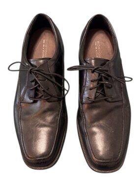 Bostonian Leather Lace-Up Oxfords Shoes Men's Size 12M Black 25885